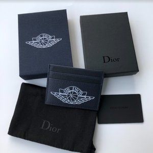 AIR DIOR "Wings" limited edition navy card holder